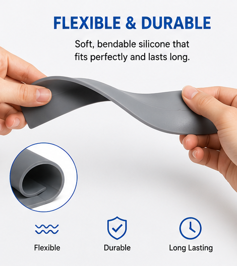 Silicone Anti-Splash Sink Edge Guard – Keep Your Countertops Dry & Mess-Free Combo