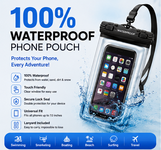 Get 2 Waterproof Mobile Pouches for Just ₹329