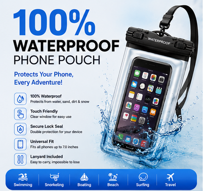 Get 2 Waterproof Mobile Pouches for Just ₹329