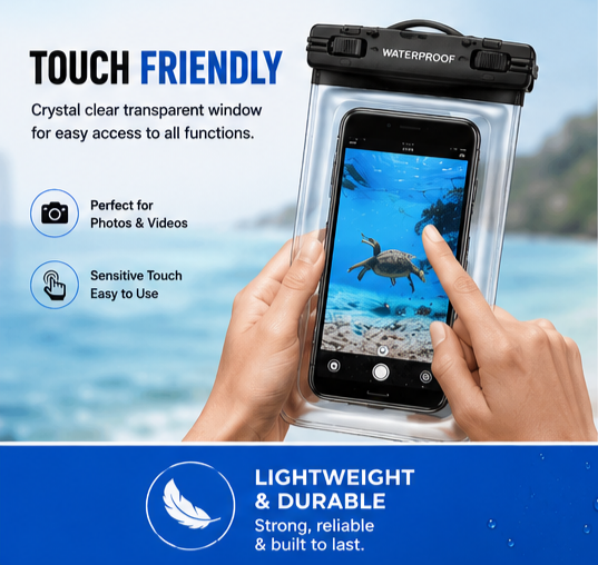 Get 2 Waterproof Mobile Pouches for Just ₹329