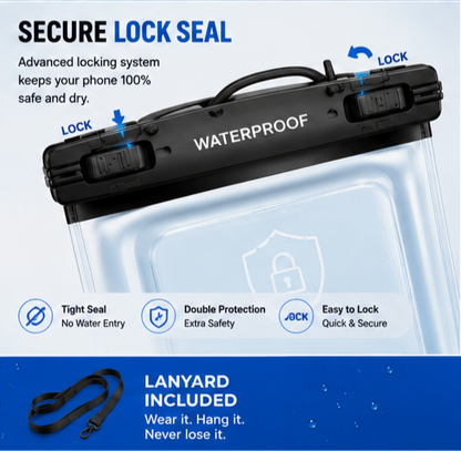 Get 2 Waterproof Mobile Pouches for Just ₹329